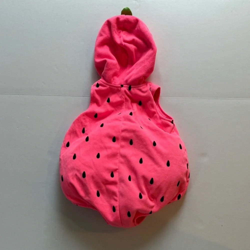 Carter's Pink and Green Bodysuit with Hood - Picture 8 of 11